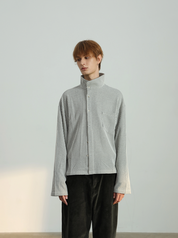 BRIEFING ストライプ ハイネックシャツ BRIEFING GOLF］別注ハイネックシャツ – FUNQTEN