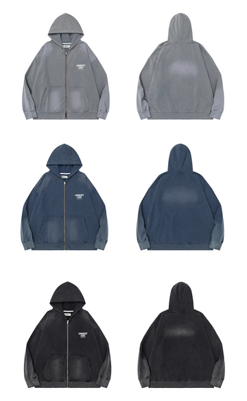 ヘビーウェイト ピグメント加工ジップパーカー N5918