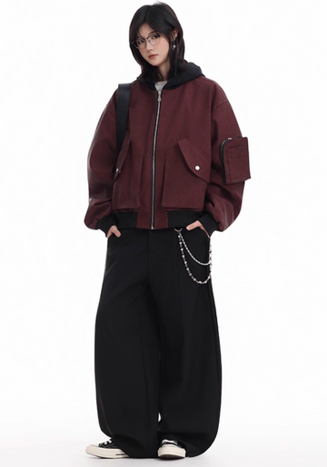 パロディMA-1 シャネル(chanel) ma1 シルバー パイロットジャケット シャネル