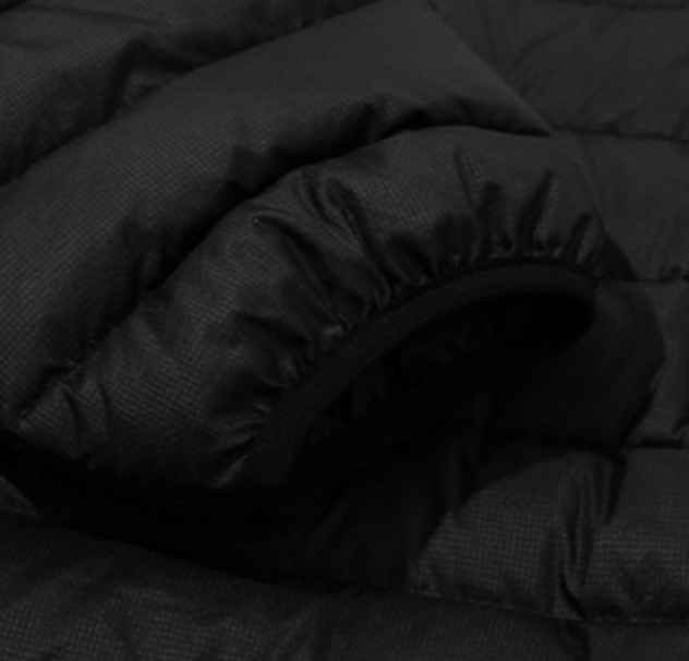 90%ホワイトダックダウン・防風撥水ボーダーキルトジャケット　N5950