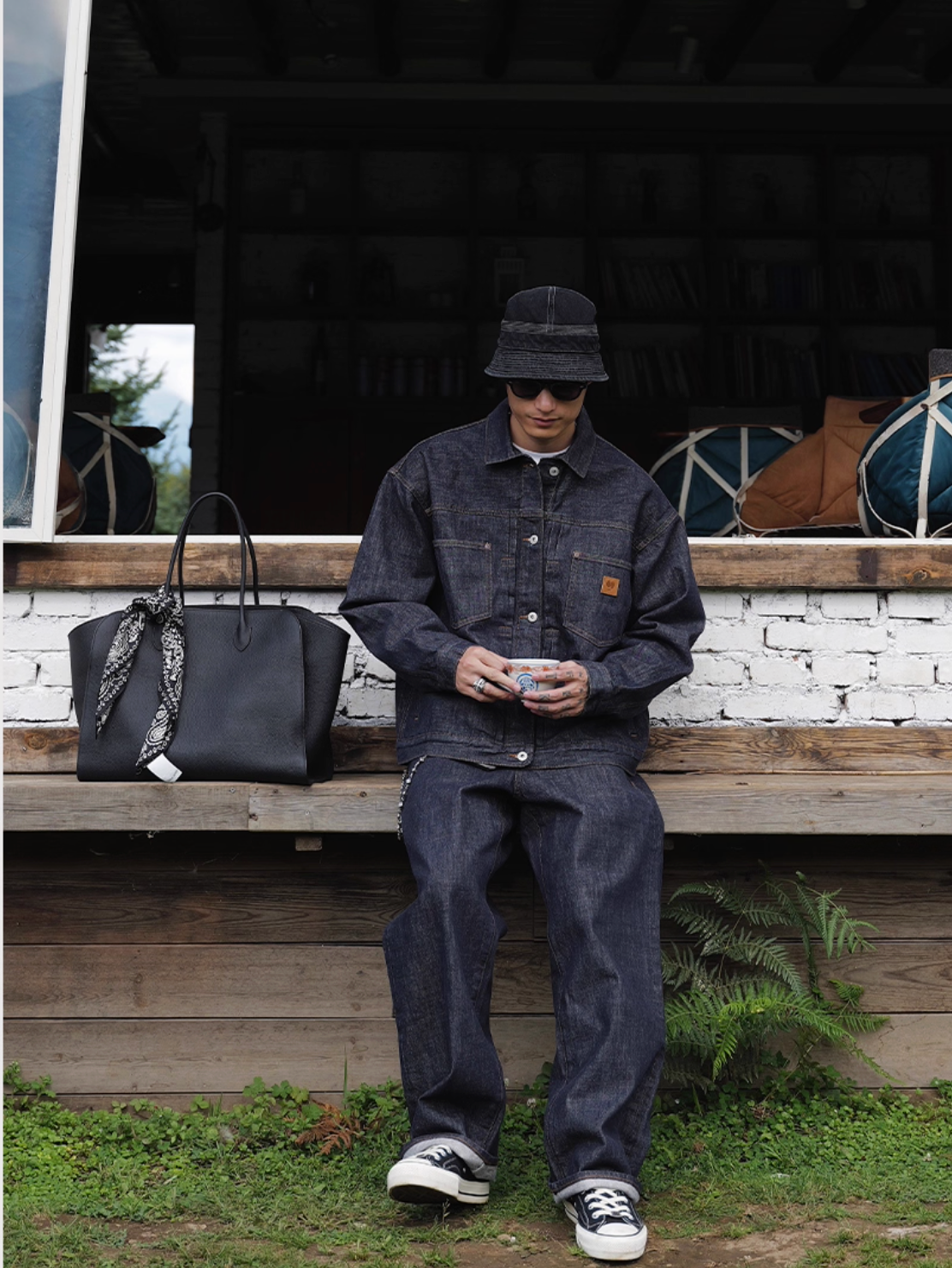 16ozスラブデニム・ワイドストレート N5999