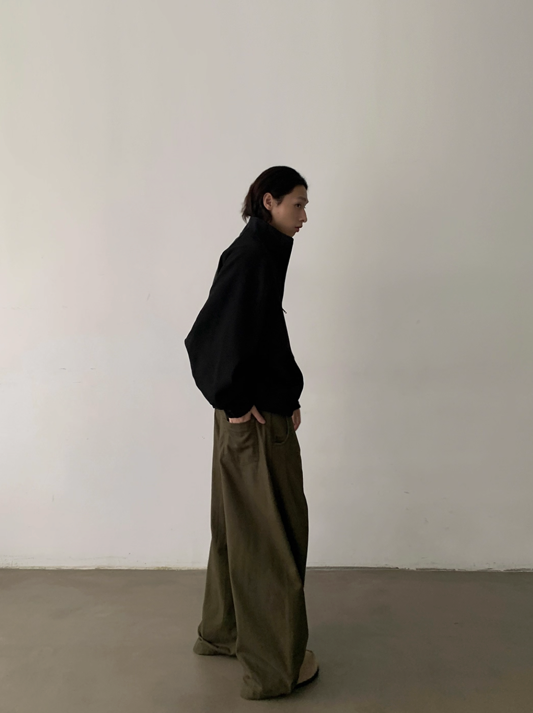 “デコンストラクション”・スタンドカラージャケット　N6077