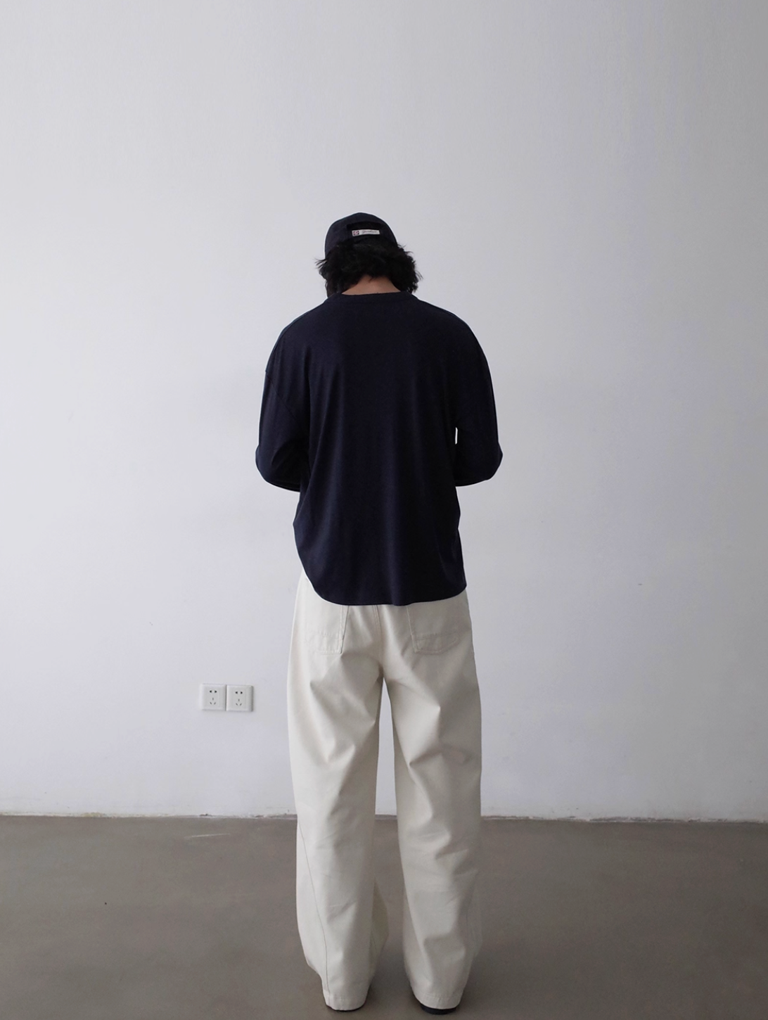 ハイカウント・シルクウール・ヘンリーネック N6081