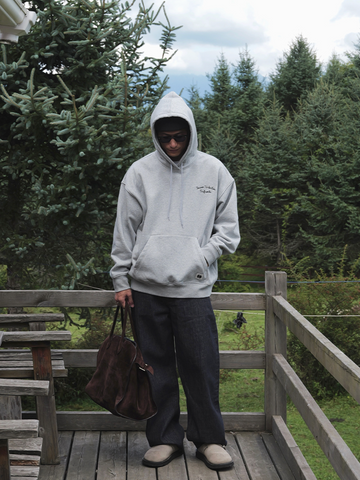 440G裏起毛・“スカジャン”刺繍・ヘビーウェイトフーディー N6089