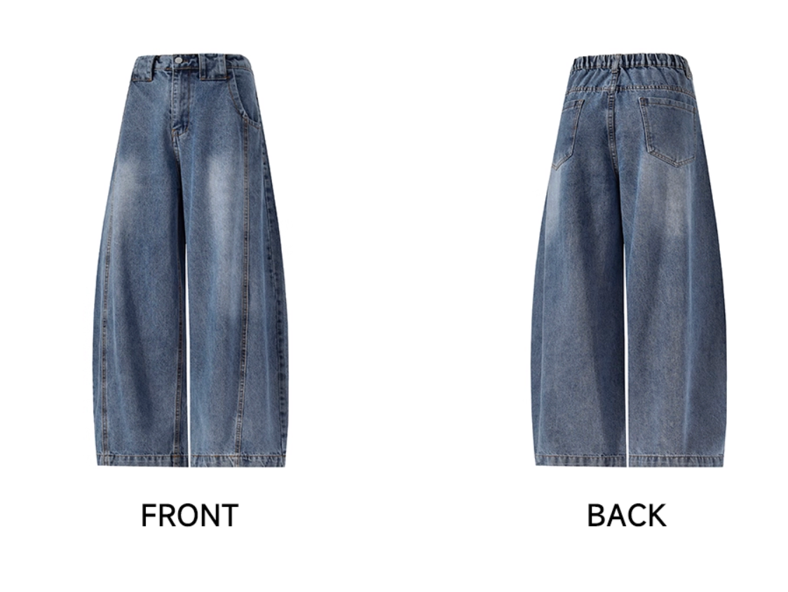 センターシーム・ワイドカーブデニム N6112