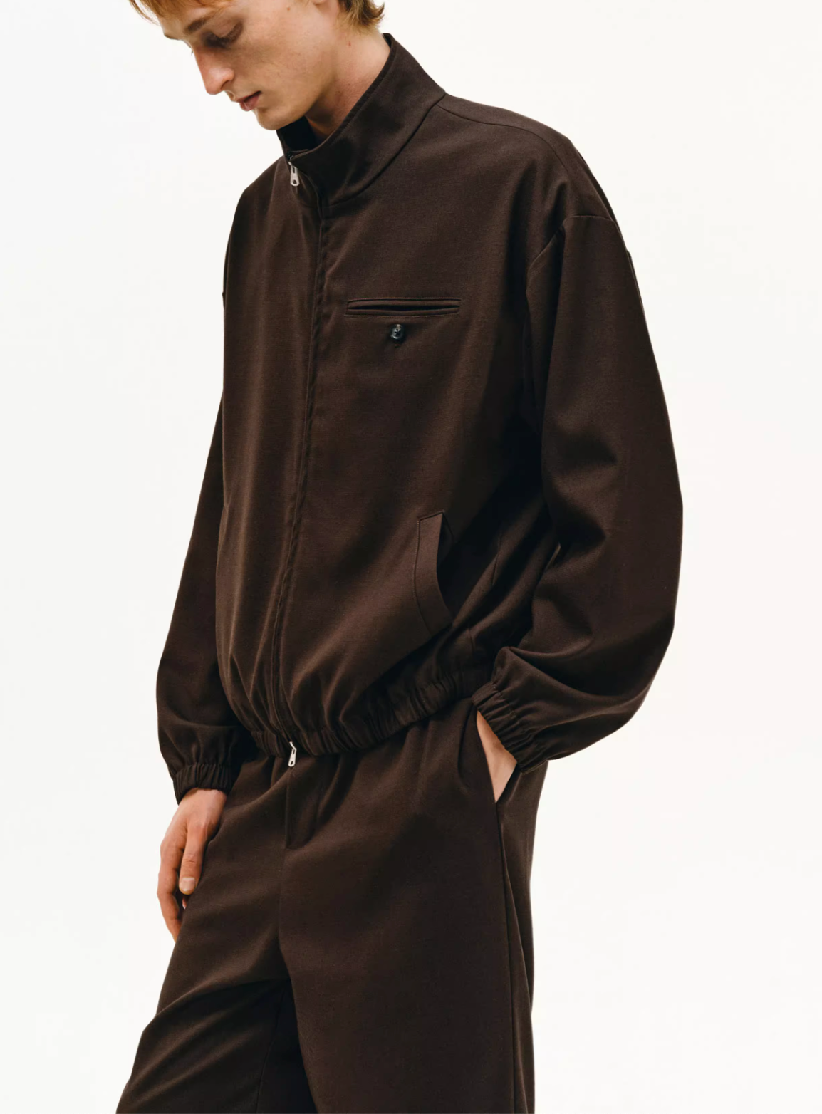 テンセルリネン・ジップブルゾン　N6126