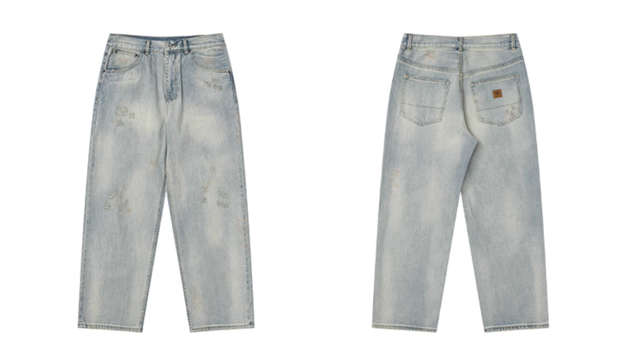 アーティザナル・ウォッシュ / カーブド・ストレートデニム　N6128