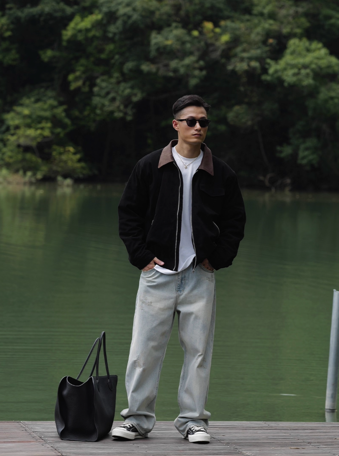 アーティザナル・ウォッシュ / カーブド・ストレートデニム　N6128