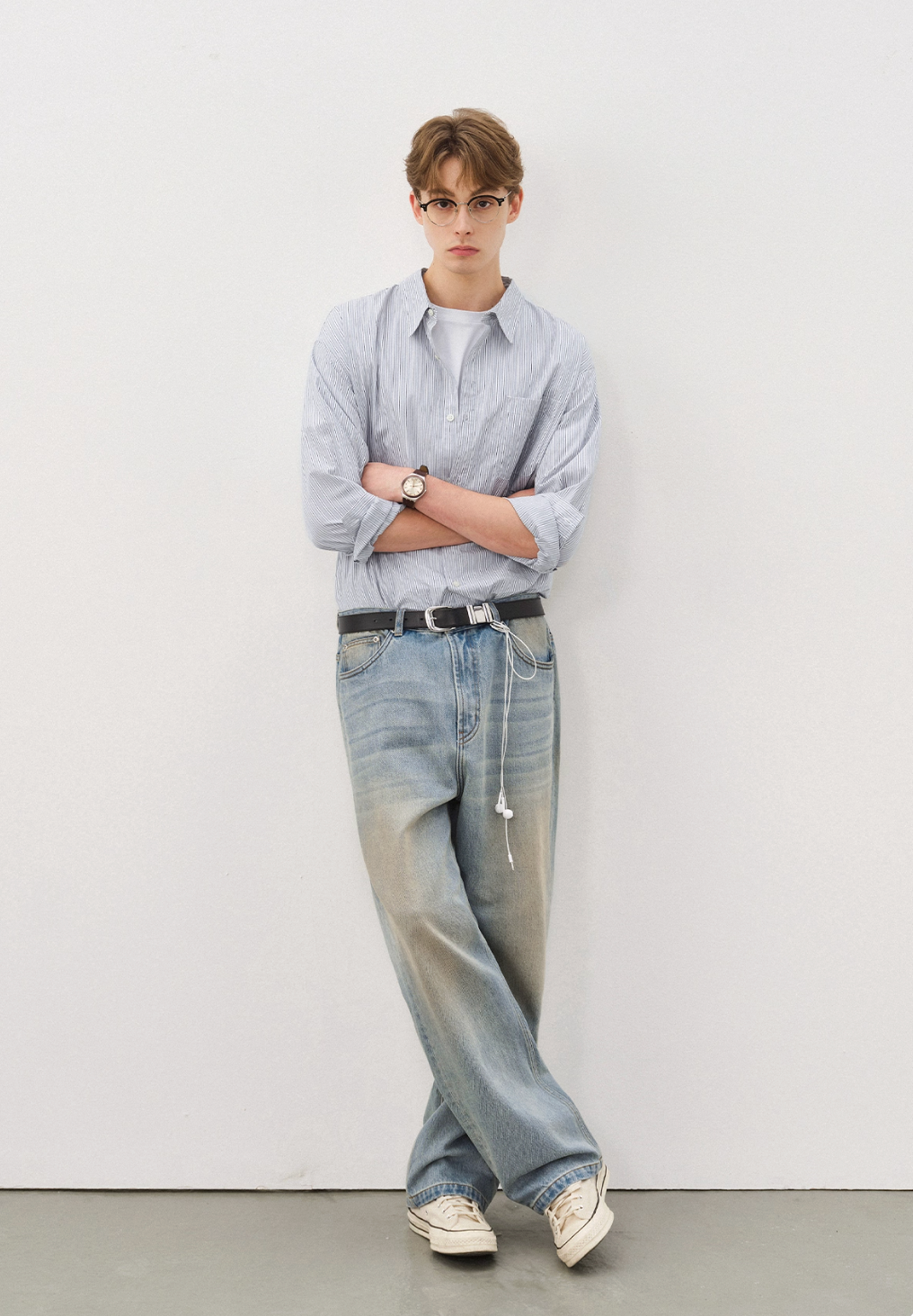 エイジドウォッシュ / 11.2oz ストレートデニム N6132