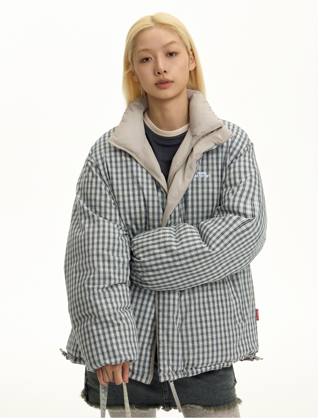 リバーシブル中綿スタンドカラージャケット N6162