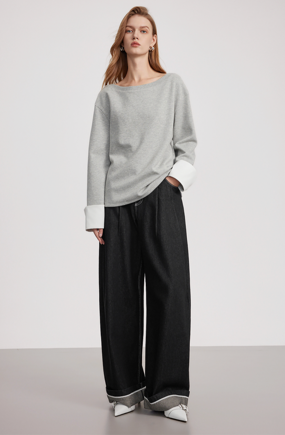 フレンチシック・ワイドデニム N6169