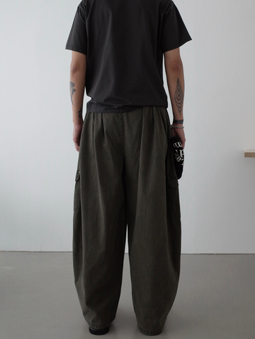 モ*プ様 ポーランド館のジャケットとズボン カーブドワイド 多ポケットウォッシュドカーゴ N6138