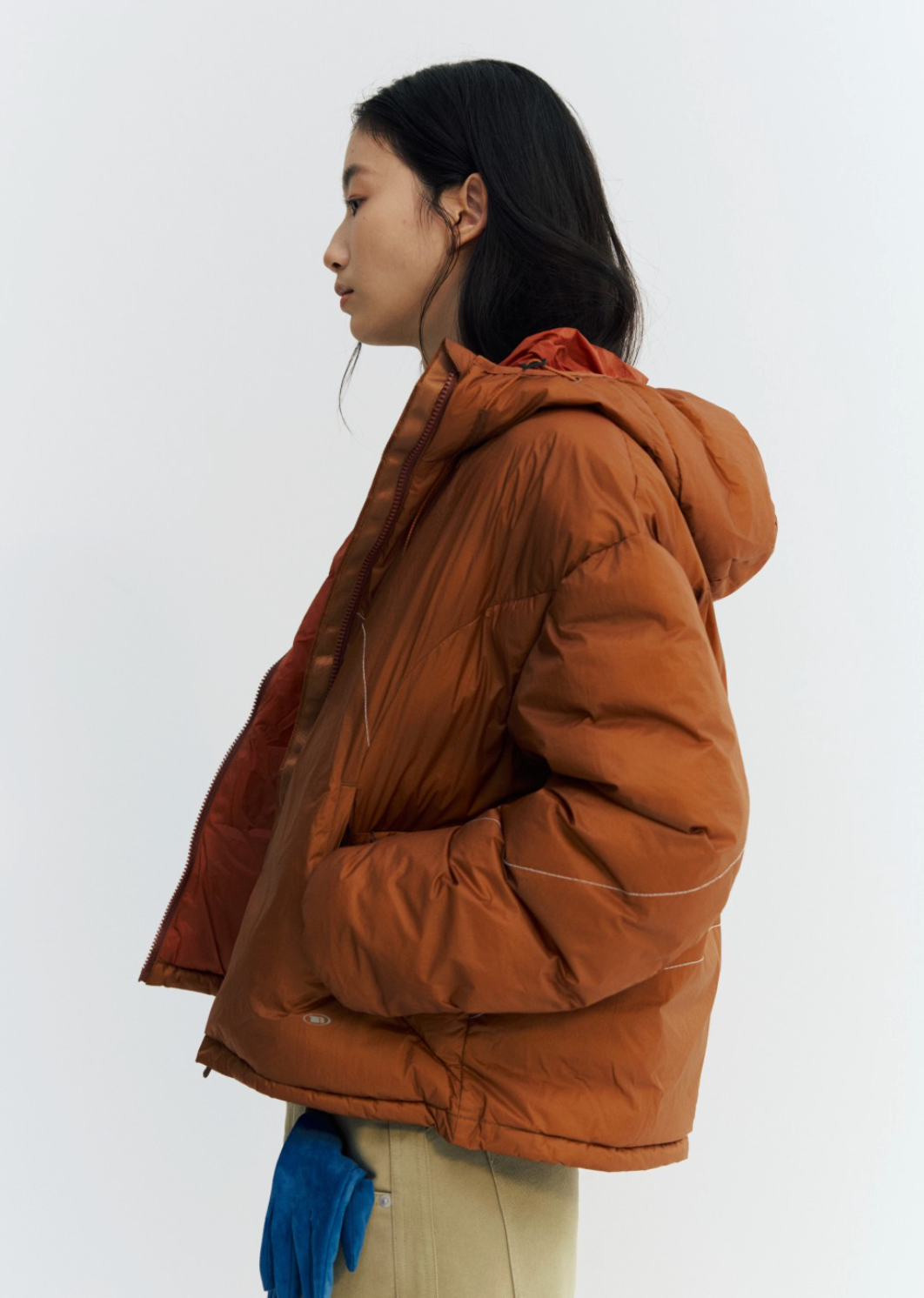 SORONA®中綿・リフレクティブステッチ・コクーンジャケット　N6184