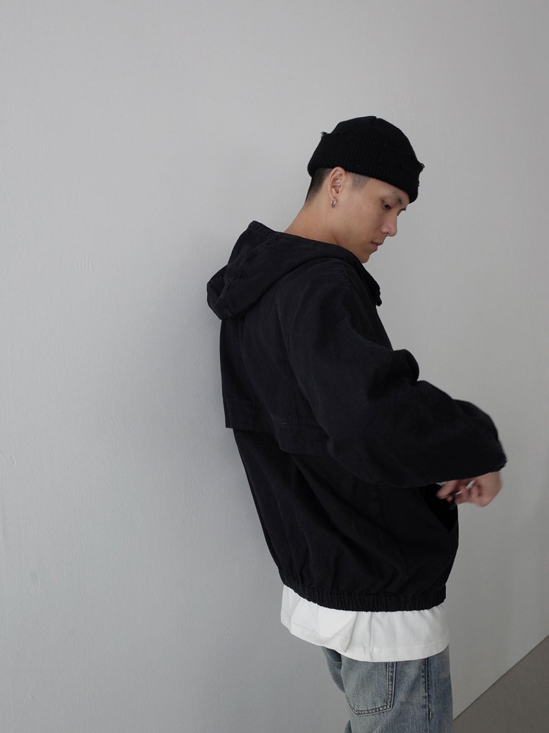 クリーンフィット・フーデッドブルゾン　N6198