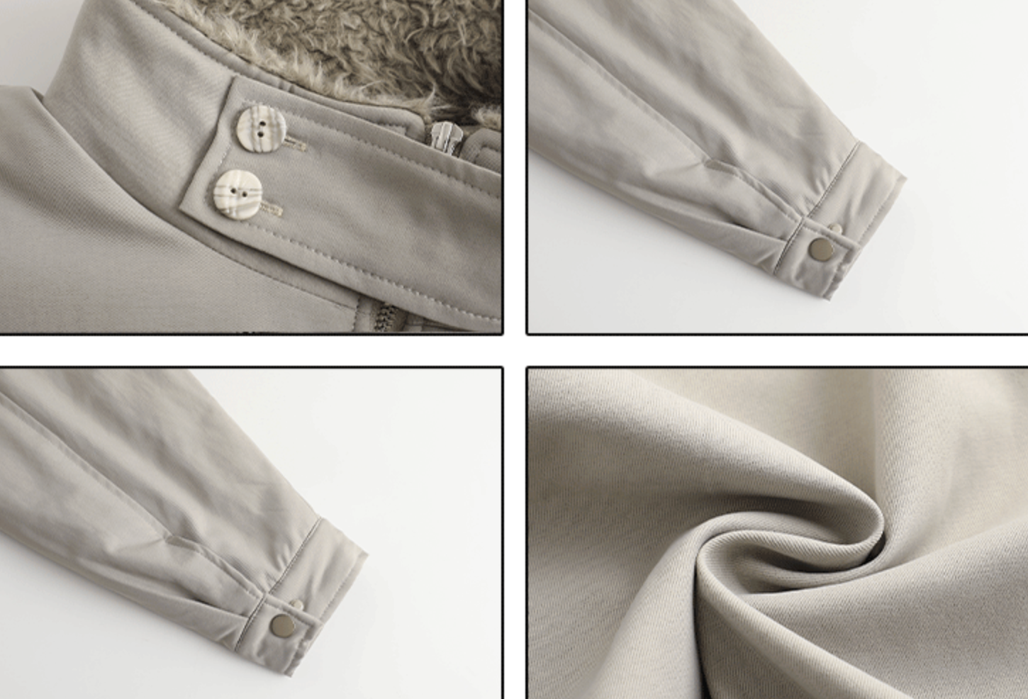 【3Mテック系中綿】ボアカラー・パデッドハリントンジャケット　N6235