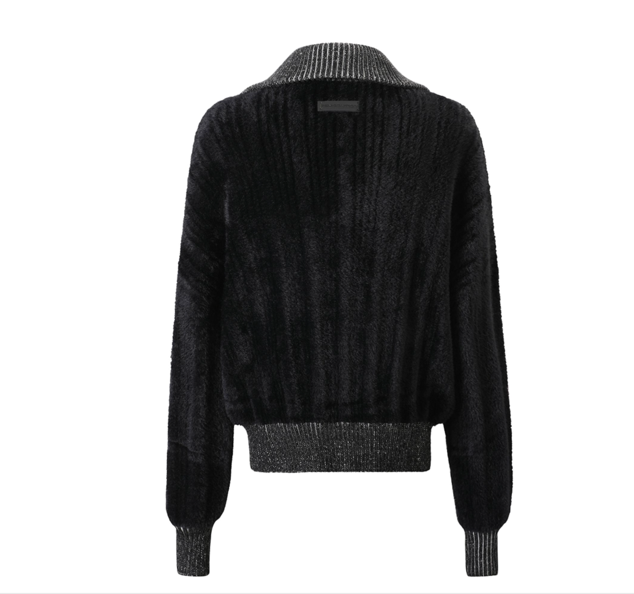 異素材切替のハイネック・モードニット　N6290