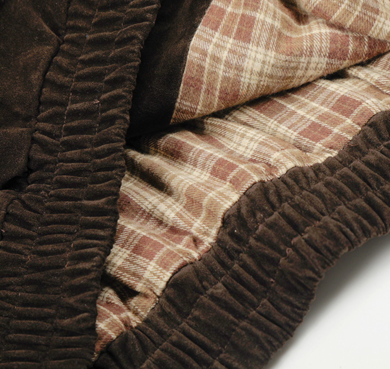 メラード調スエード スタンドカラーボクシージャケット N6297