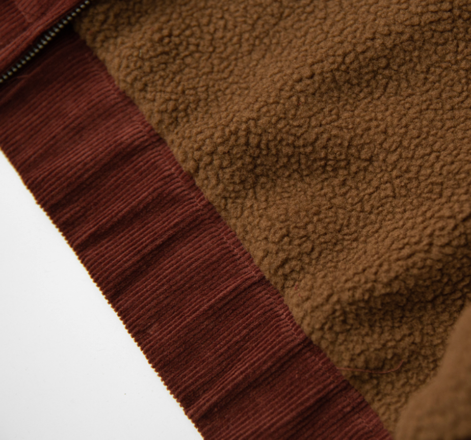 コーデュロイ×ボア 中綿ウォームジャケット　N6325