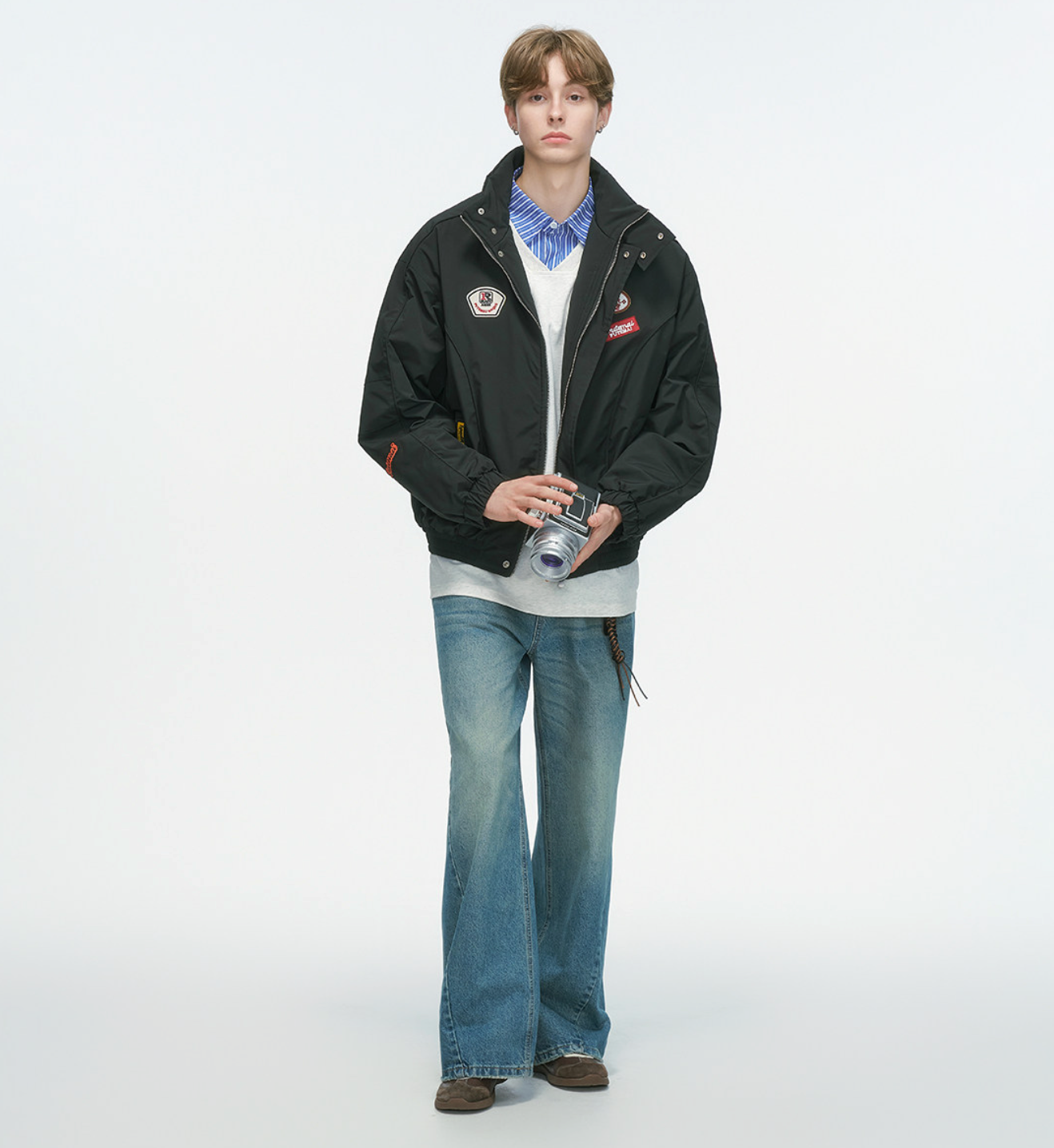 レーシングワッペン 中綿スタンドカラージャケット N6331