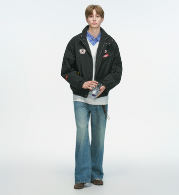 レーシングワッペン 中綿スタンドカラージャケット N6331