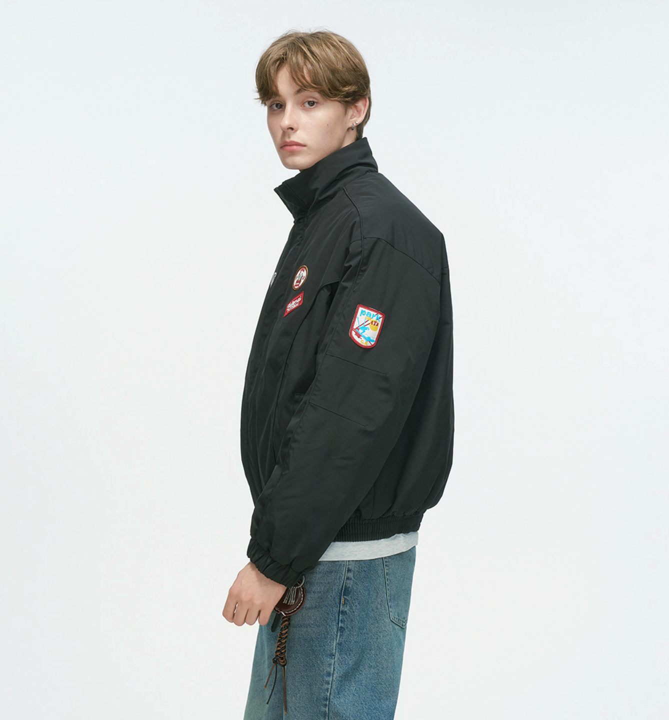 レーシングワッペン 中綿スタンドカラージャケット N6331