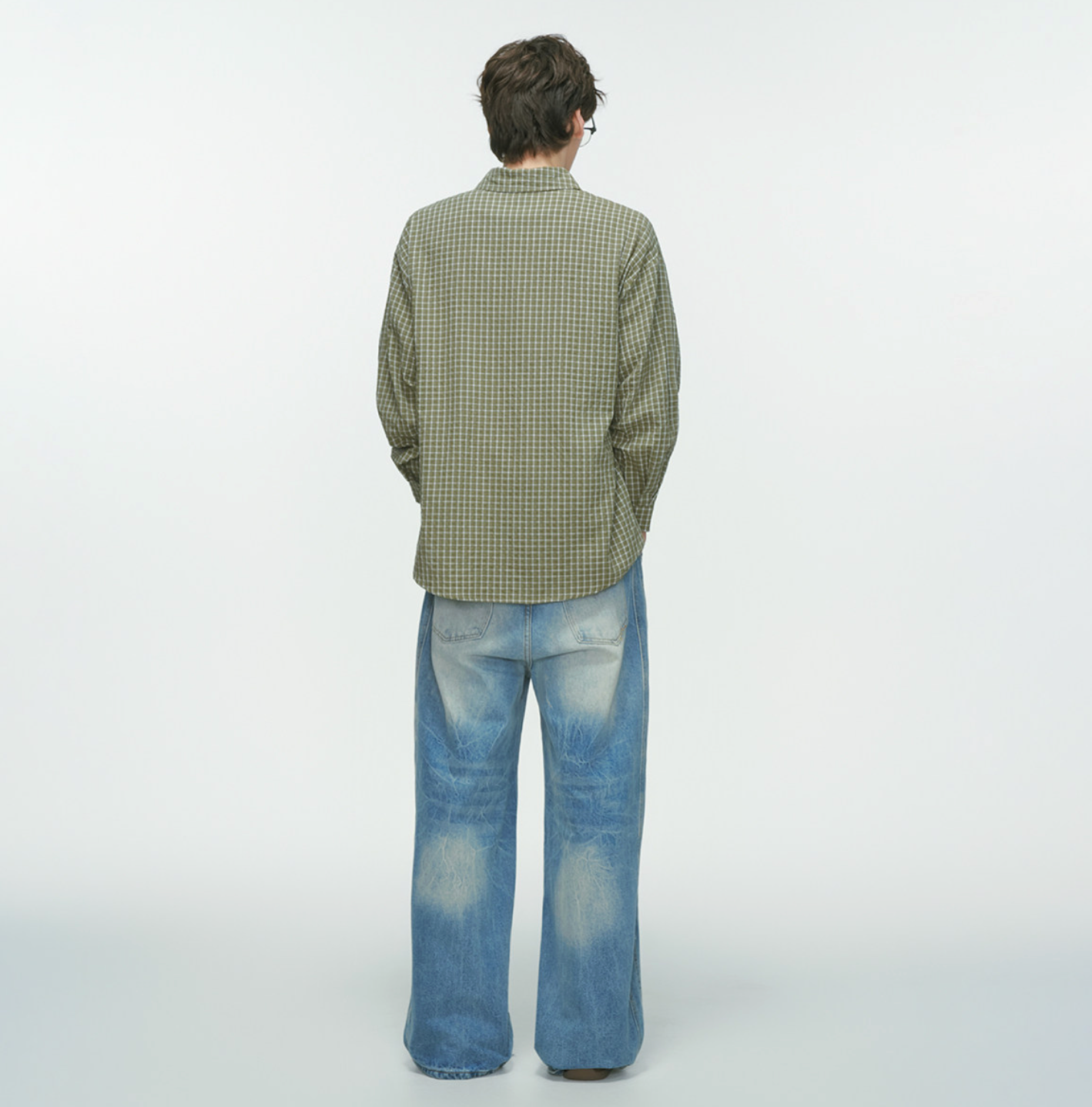 コットン グラフチェック リラックスシャツN6335