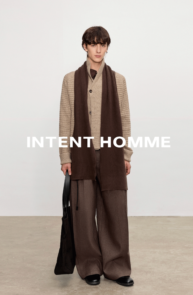 ショールカラーウール混 ワッフルカーディガン　N6352