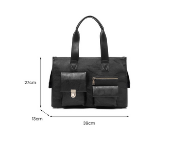 マルチポケット レザライク トートバッグ N6451