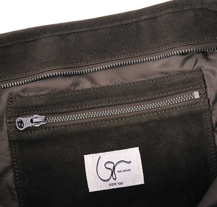 スエードタッチ レザー トラベルトートバッグ　N6458