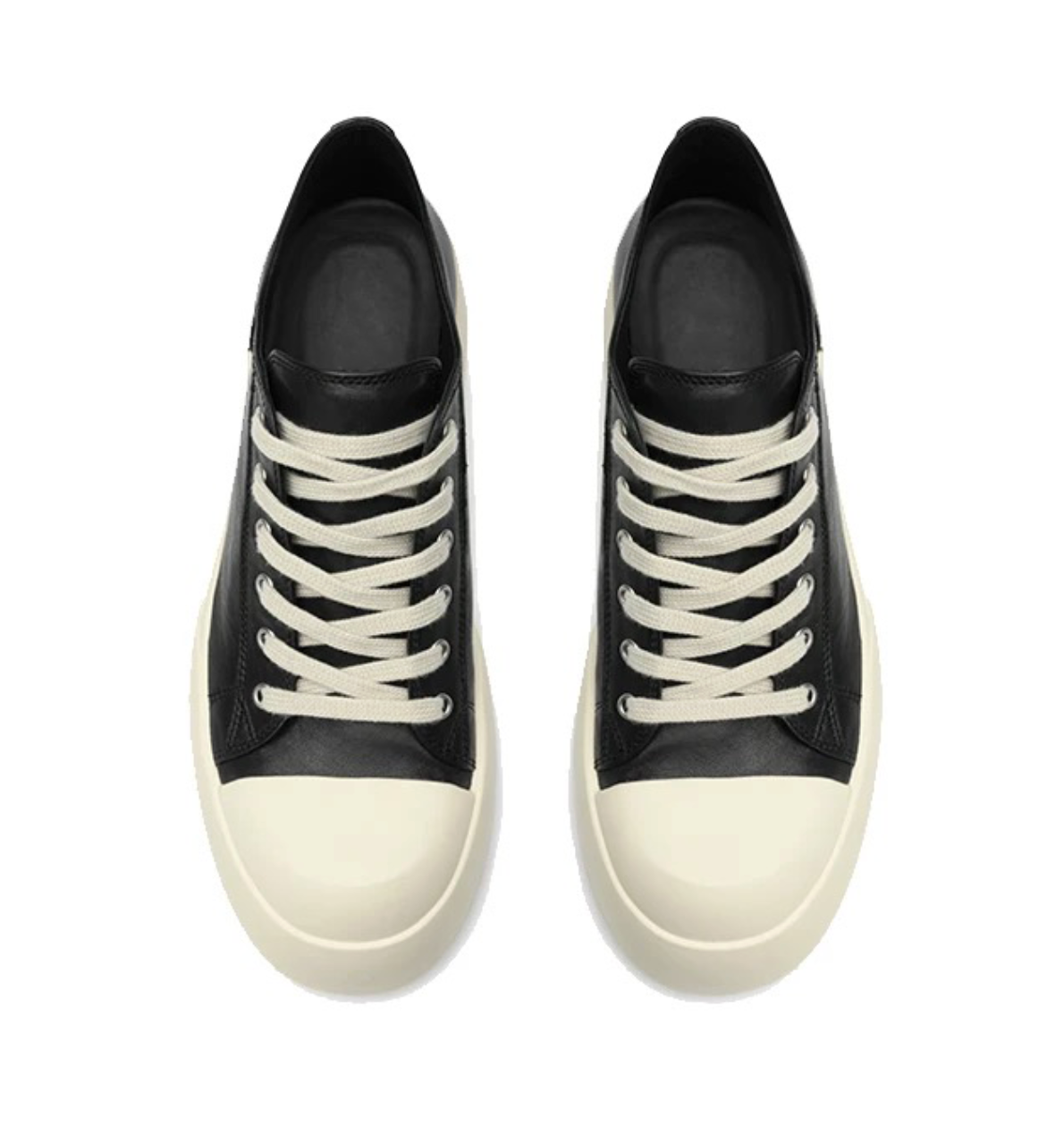 レザーアッパー 厚底ダービースニーカー N6466