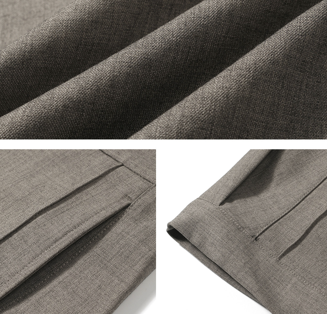 プリーツキルティング テーパードスラックス　N6474