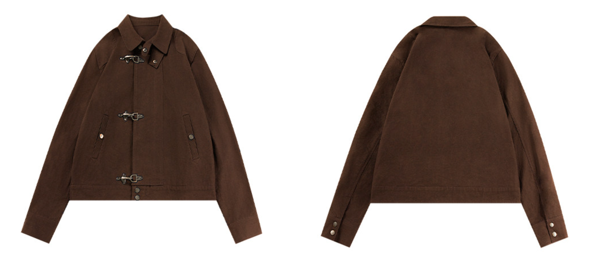 バックルディテール ウォッシュド ショートジャケット　N6490