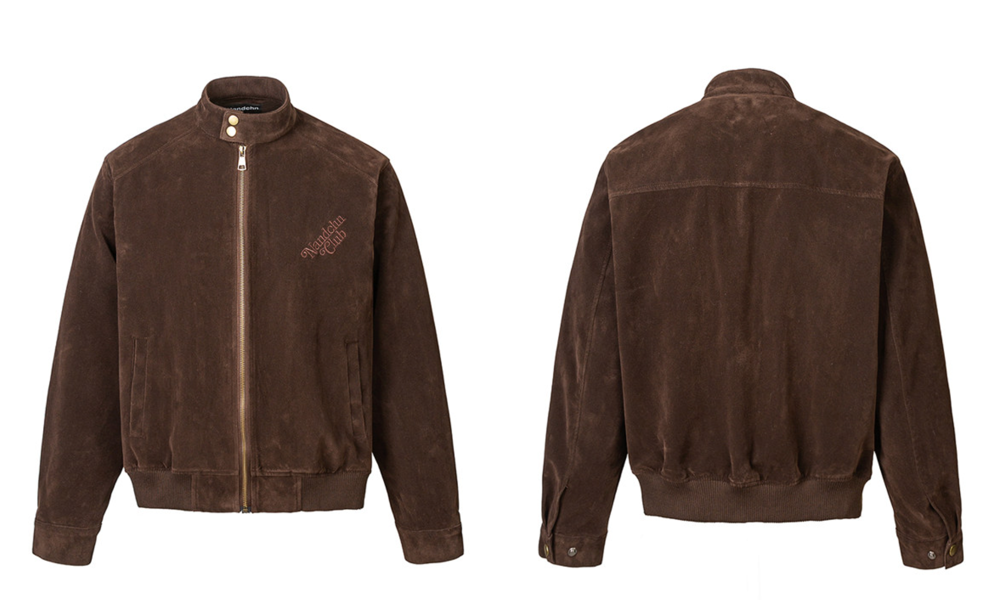 レタード刺繍 フロッキープリント ジャケット　N6492