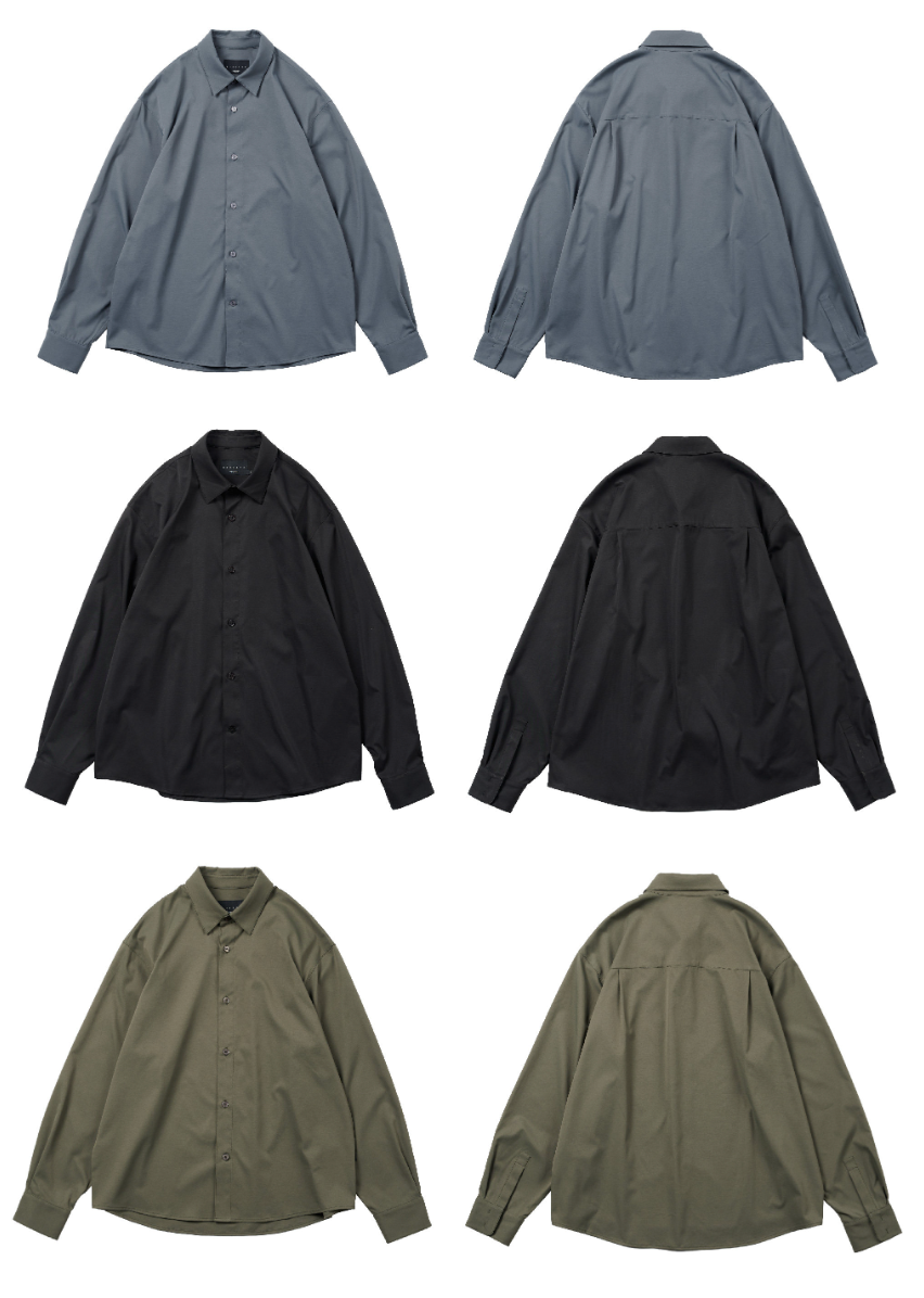 SANERER™ テックファブリック ミニマルシャツ　N6524