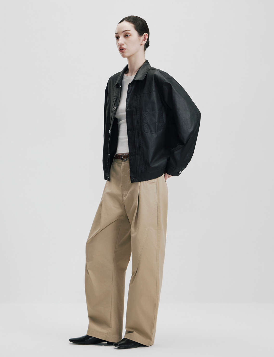 ワックスドTYPE1 スーピマコットンジャケット N6565