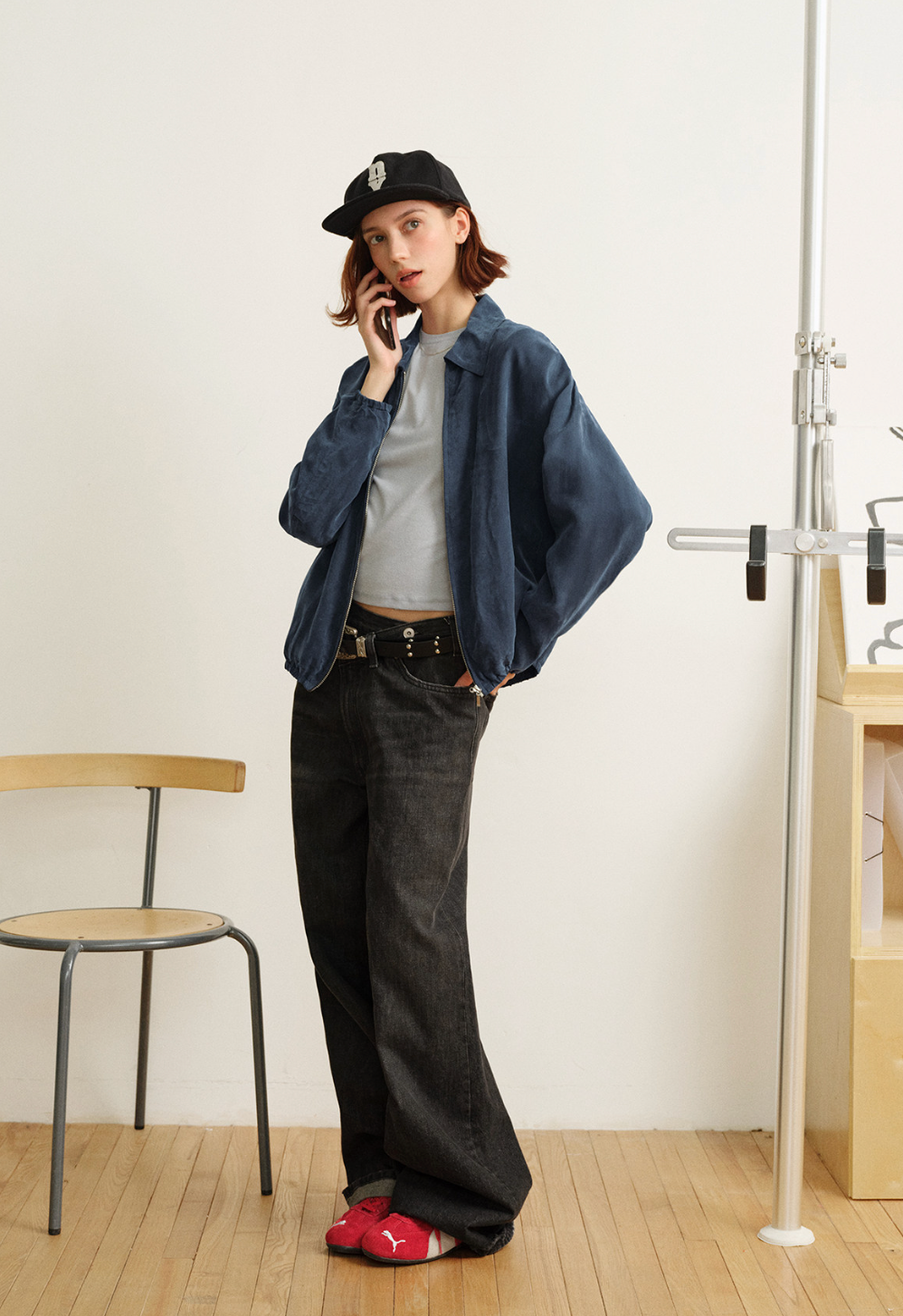 ベルベットタッチ ハリントン ドロップショルダー N6570