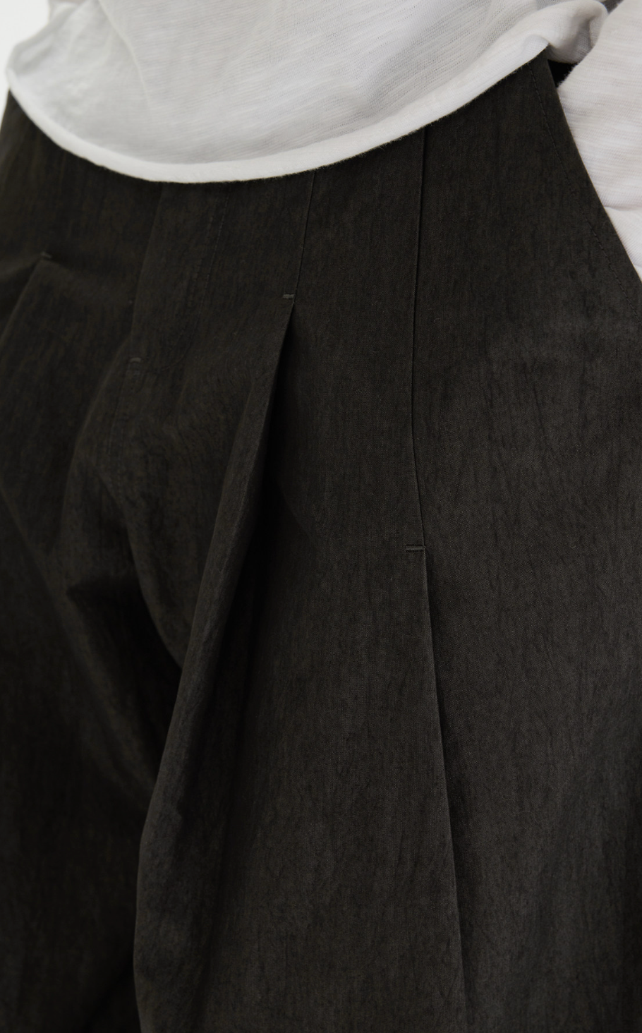 コクーンシルエット プリーツワイドパンツ N6618