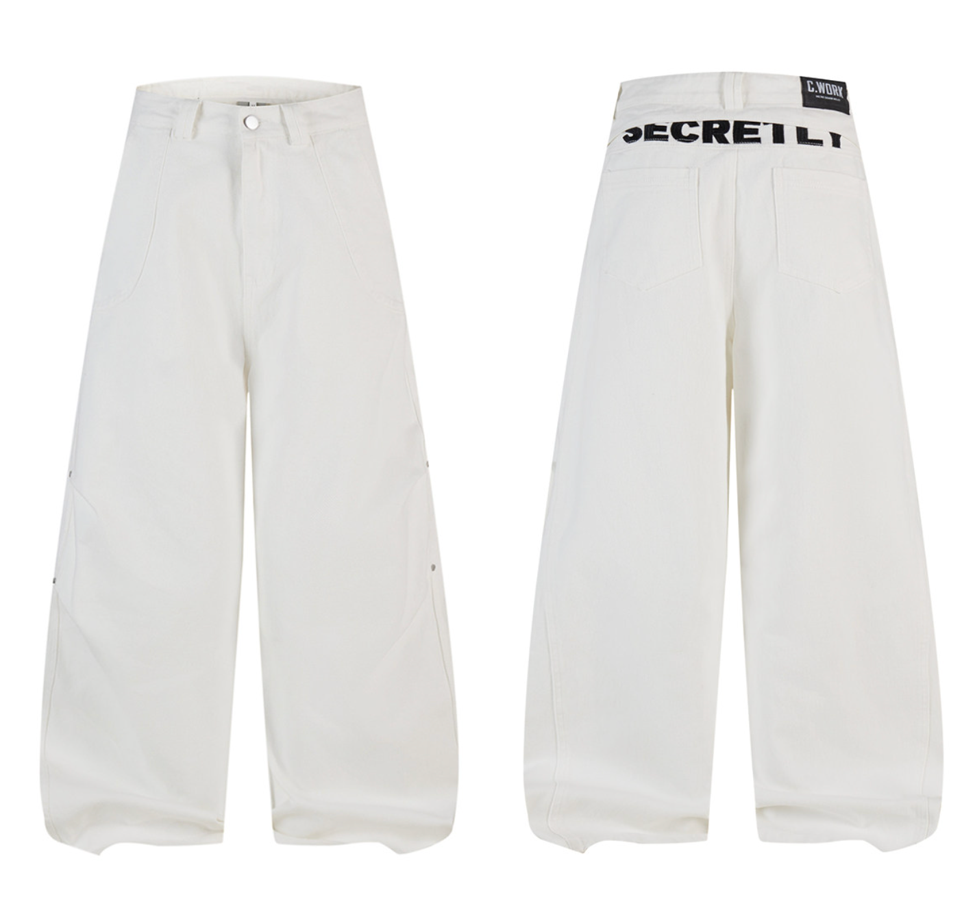 カーブライン グラフィック ワイドデニム　N6617