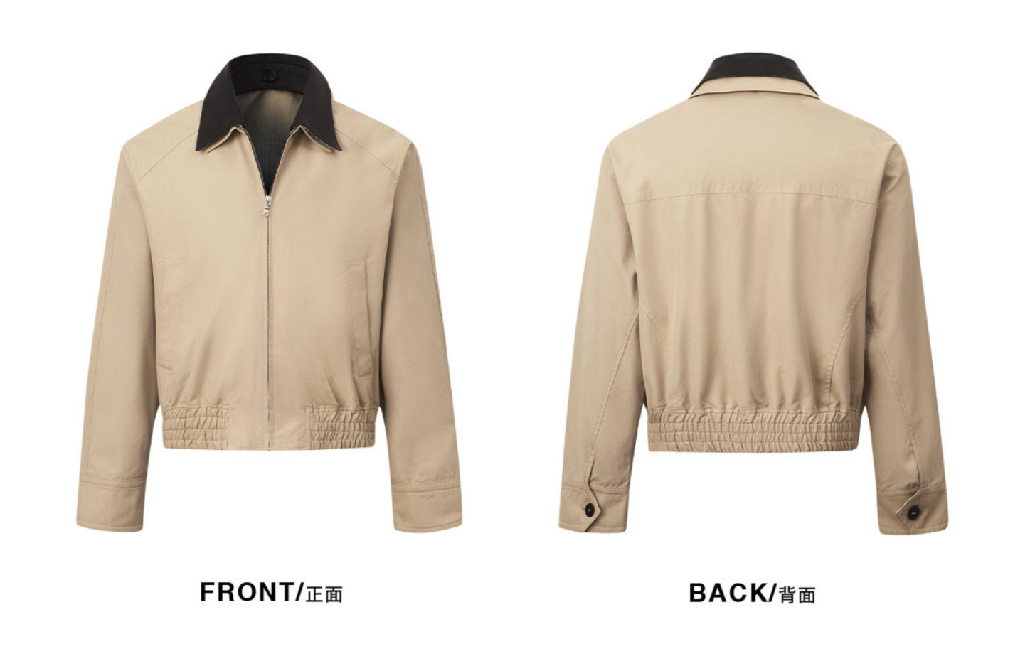 ラムレザー襟 2WAYブリティッシュブルゾン N6632