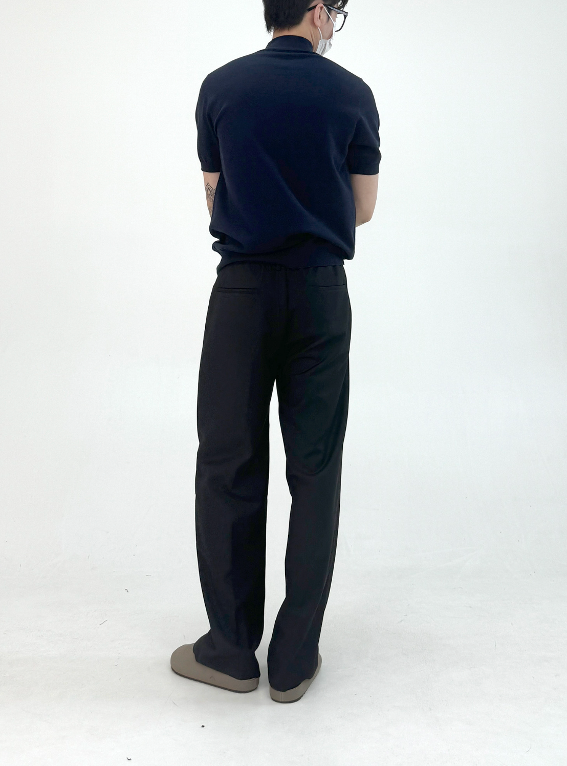 モックネック ショートニットT　N6649