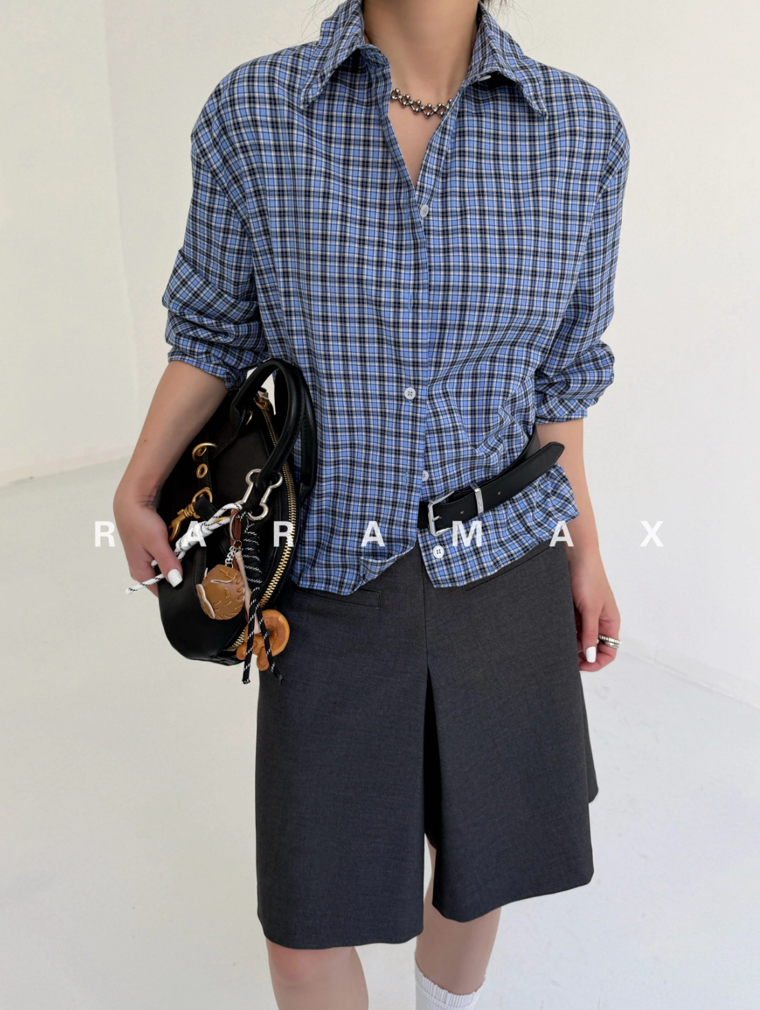 ワイヤー入り チェックシャツ N6677