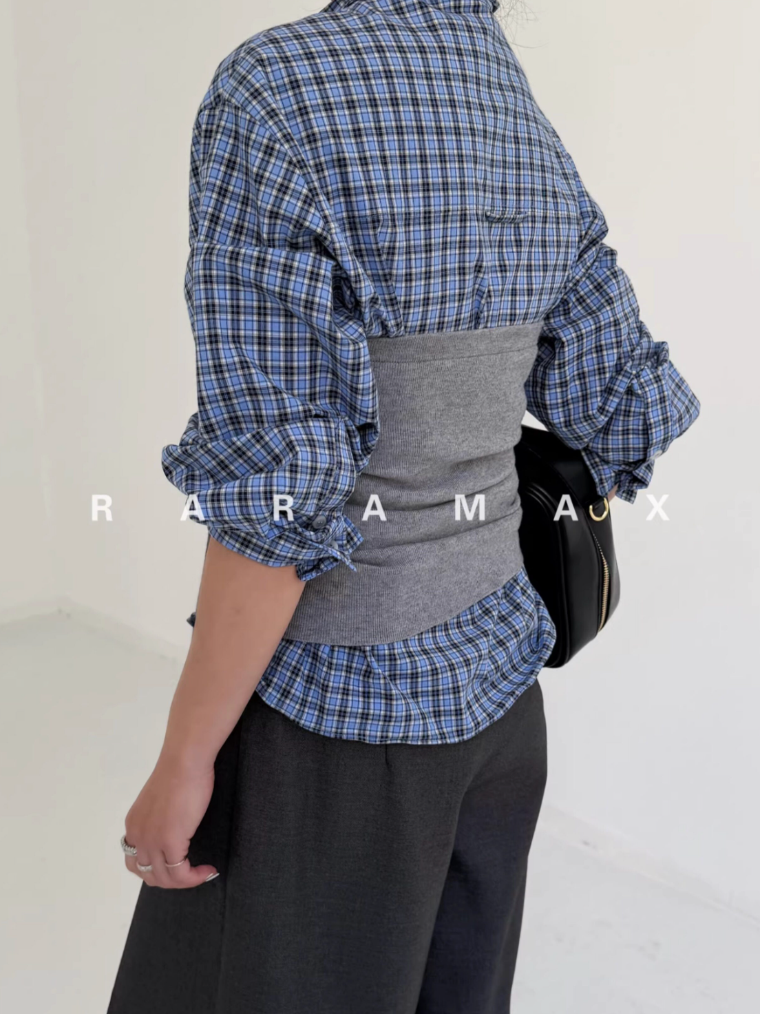 ワイヤー入り チェックシャツ N6677