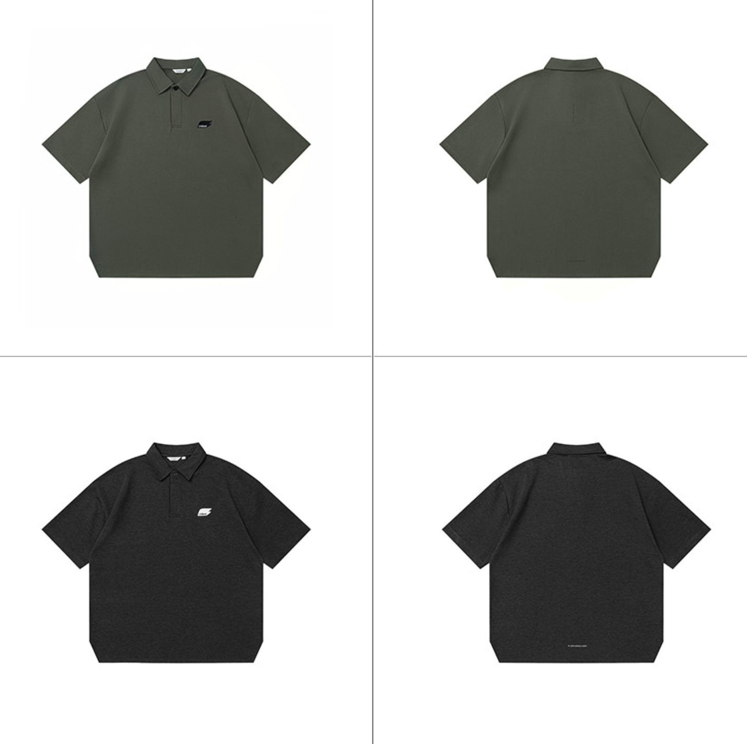 ローマ布混紡 刺繍ロゴ ポロシャツ N6763