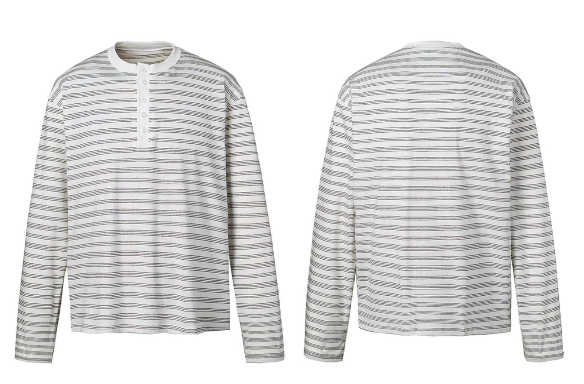 ミニマルストライプ ヘンリーロンT　N6801