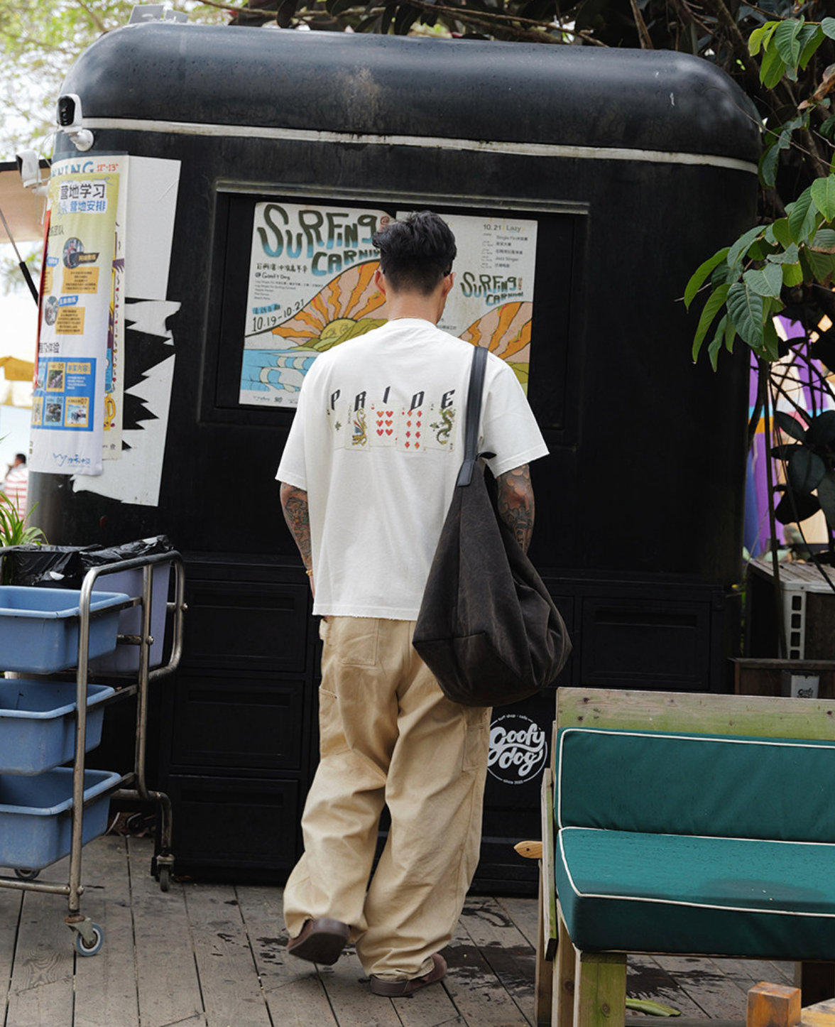 280g サンドウォッシュ ダメージTシャツ　N6905