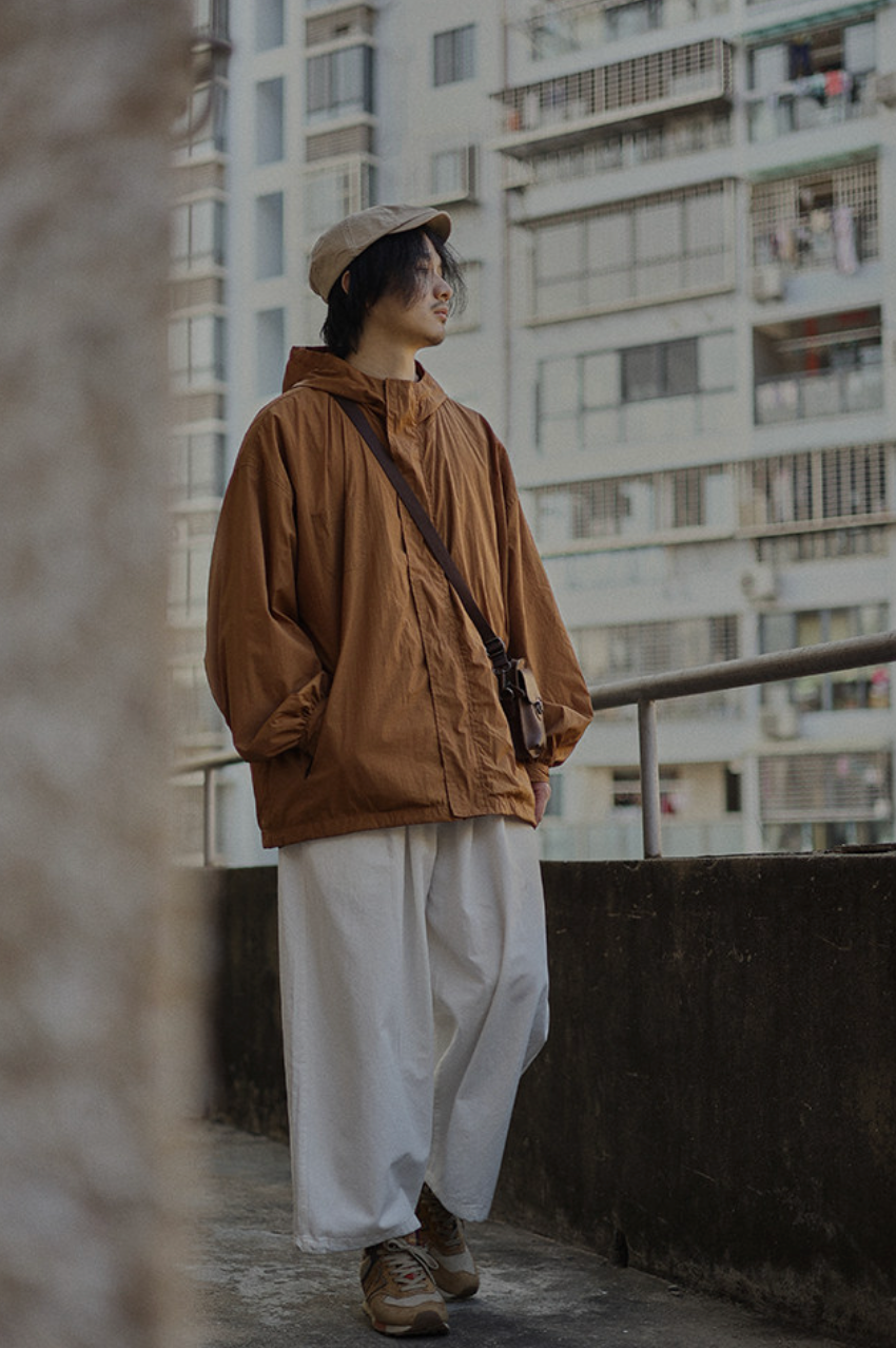コットン ワイドストレート クロップドワークパンツ N6985