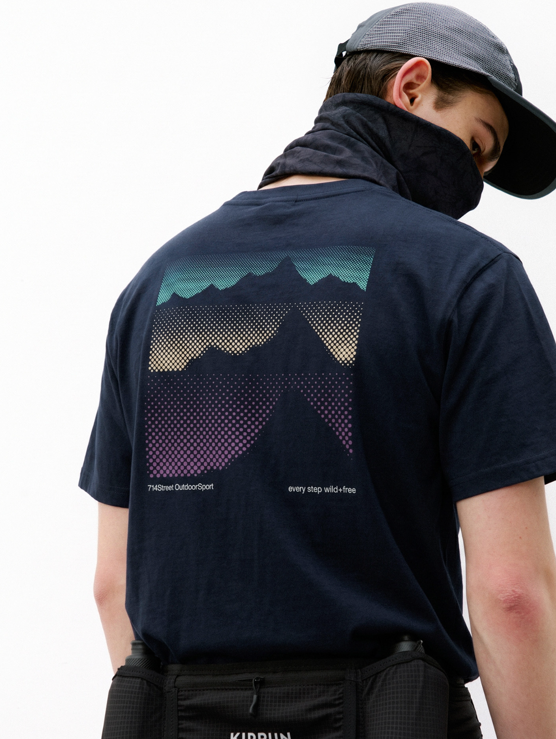 マウンテングラフィック UVカット半袖Tシャツ N7012
