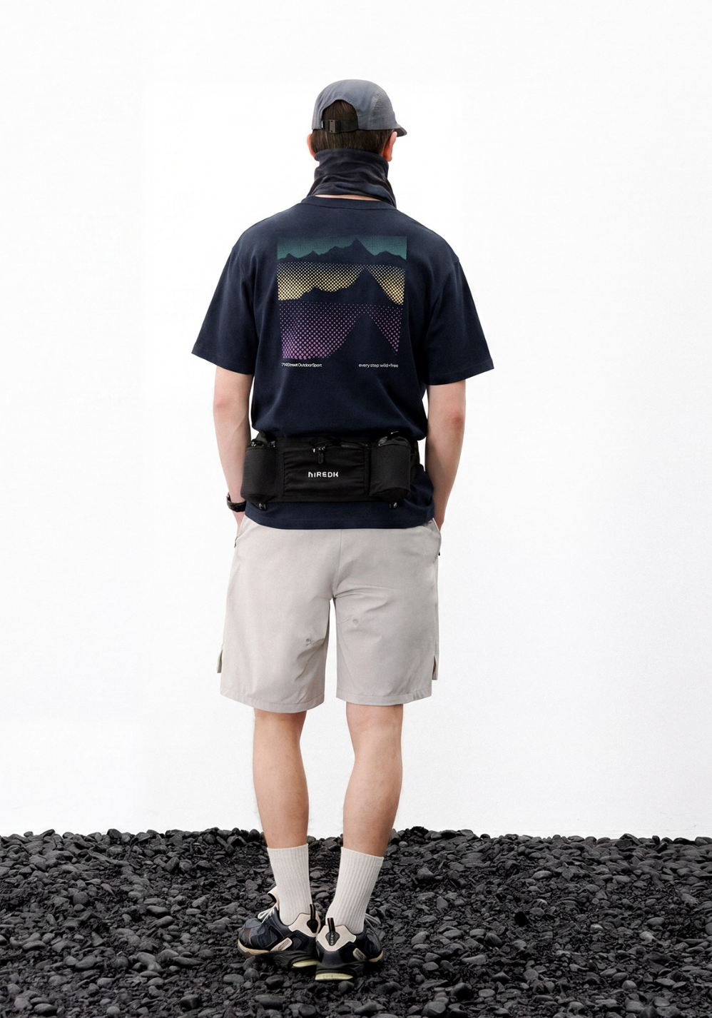 マウンテングラフィック UVカット半袖Tシャツ N7012