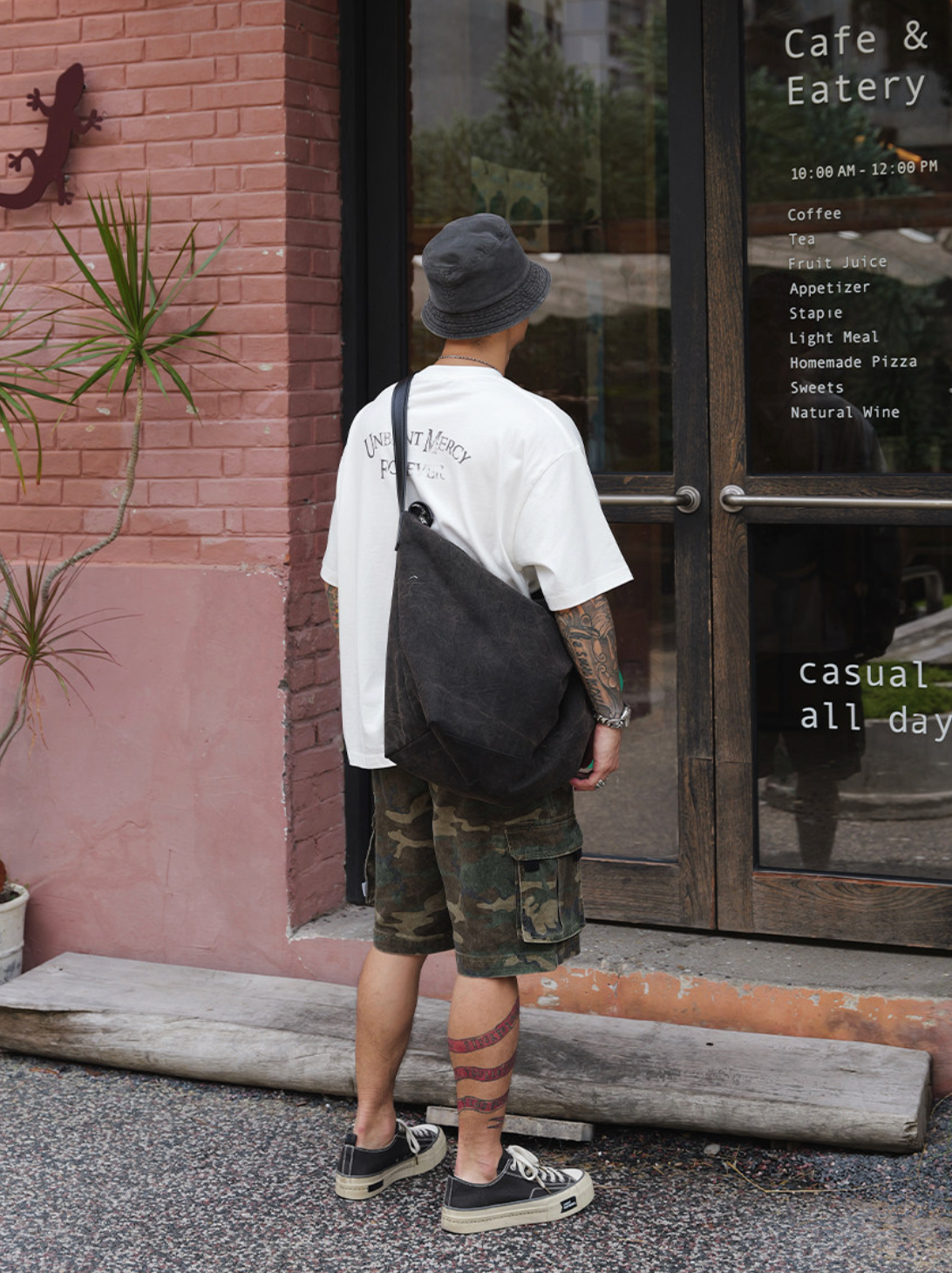 コットン320g ウォッシュ加工 迷彩カーゴショーツ N7076