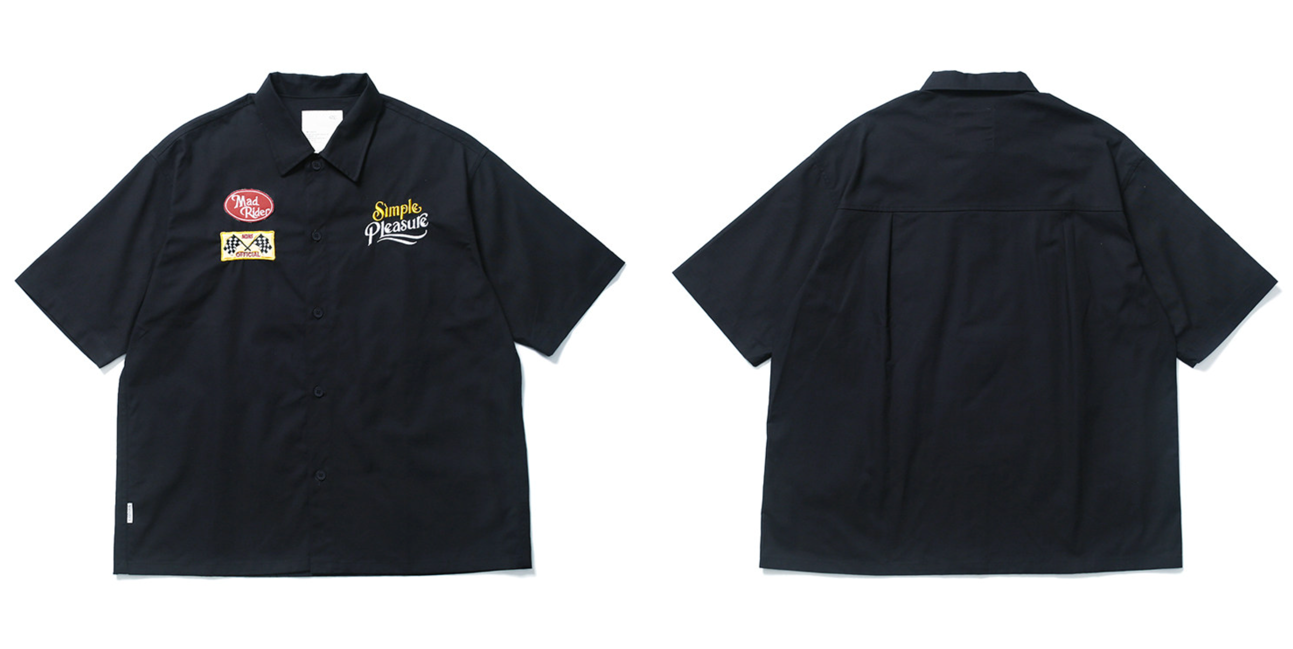 スラブコットン ワッペン レーシングシャツ N7100